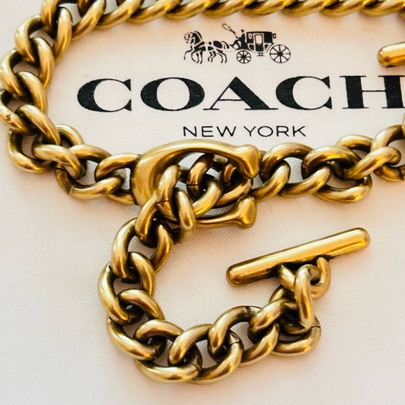 RARE Coach Y2K Wallet Strap/ Swag Bag Charm/ Wristlet Chain/ Keychain/ Bracelet - Picture 10 of 13